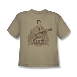 Elvis - Laurels - Big Boys Sand S/S T-Shirt For Boys