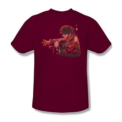 Elvis - Red Comback - Adult Cardinal S/S T-Shirt For Men