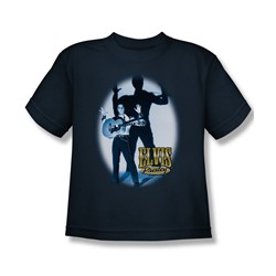 Elvis - Hands Up - Big Boys Navy S/S T-Shirt For Boys