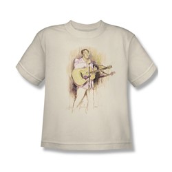 Elvis - I Was The One - Big Boys Cream S/S T-Shirt For Boys