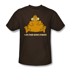 Garfield - I Ate Your Honor Student - Adult Coffee S/S T-Shirt For Men