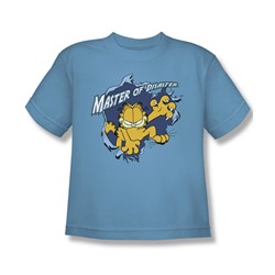 Garfield - Master Of Disaster - Big Boys Carolina Blue S/S T For Boys