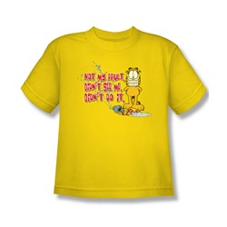 Garfield - Not My Fault - Big Boys Yellow S/S T-Shirt For Boys