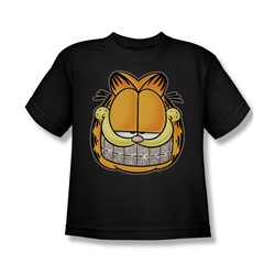 Garfield - Nice Grill - Big Boys Black S/S T-Shirt For Boys