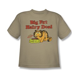 Garfield - Big Fat Hairy Deal - Big Boys Sand S/S T-Shirt For Boys