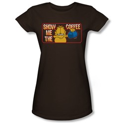Garfield - Show Me The Coffee - Junoirs Coffee S/S T-Shirt For Women