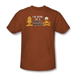 Garfield - Parallel Universe - Adult Texas Orange S/S T-Shirt For Men