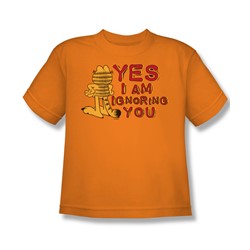 Garfield - Yes I Am - Big Boys Orange S/S T-Shirt For Boys