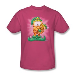 Garfield - Number 1 Elf - Adult Hot Pink S/S T-Shirt For Men