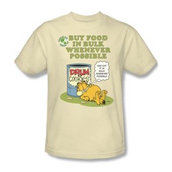 Garfield - Buy In Bulk - Adult Cream S/S T-Shirt For Men