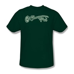 O'Shaugnessy'S Pub - Adult Green Ringer S/S T-Shirt For Men