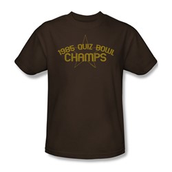 1985 Quiz Bowl Champs - Adult Coffee S/S T-Shirt For Men