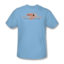 Bubba'S Bowling Alley - Adult Light Blue S/S T-Shirt For Men