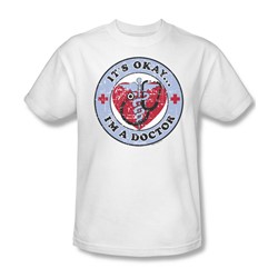 I'M A Doctor - Adult White S/S T-Shirt For Men