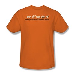 Animal Crackers - Adult Orange S/S T-Shirt For Men