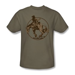 Bucking Bronco - Adult Safari Green S/S T-Shirt For Men
