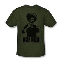 Mean Mutha - Adult Military Green S/S T-Shirt For Men