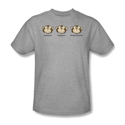 Monkey See... - Adult Athletic Heather S/S T-Shirt For Men
