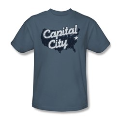 Capital City - Adult Slate S/S T-Shirt For Men