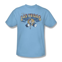 Las Vegas - Adult Light Blue S/S T-Shirt For Men