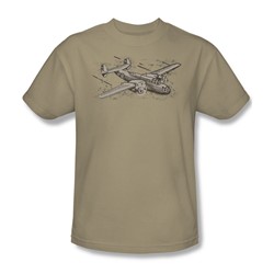 Airplane - Adult Sand S/S T-Shirt For Men