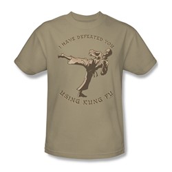 Using Kung Fu - Adult Sand S/S T-Shirt For Men