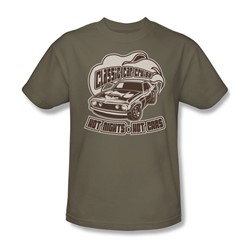 Classic Car Cruise - Adult Safari Green S/S T-Shirt For Men