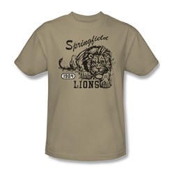 Springfield Lions - Adult Sand S/S T-Shirt For Men