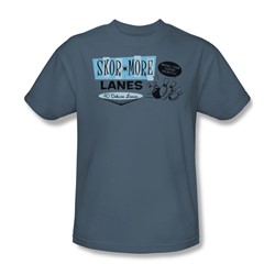 Skor - More Lanes - Adult Slate S/S T-Shirt For Men