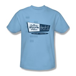Queenie'S Pork Place - Adult Light Blue S/S T-Shirt For Men