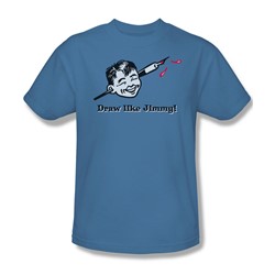 Draw Like Jimmy - Adult Carolina Blue S/S T-Shirt For Men