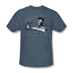 Life Is A Highway - Adult Slate S/S T-Shirt For Men
