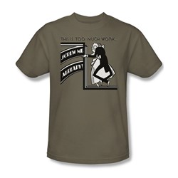 Screw Me Already - Adult Safari Green S/S T-Shirt For Men