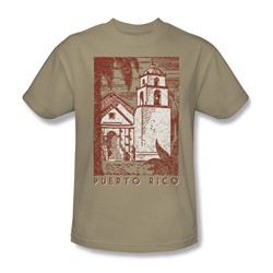 Puerto Rico Cityscape - Adult Sand S/S T-Shirt For Men