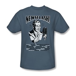 Newsflash - Adult Slate S/S T-Shirt For Men