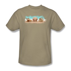 Seashells By The Seashore - Adult Natural S/S T-Shirt For Men