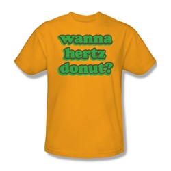 Hertz Donut - Adult Gold S/S T-Shirt For Men