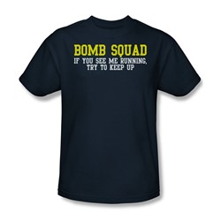 Bomb Squad - Adult Navy S/S T-Shirt For Men