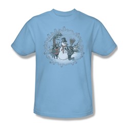 Let It Snow - Adult Light Blue S/S T-Shirt For Men