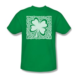 Celtic Clover - Adult Wasabi S/S T-Shirt For Men