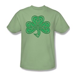 Celtic Shamrock - Adult Kelly Green S/S T-Shirt For Men