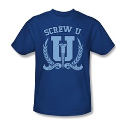Screw U. Graduate - Adult Royal S/S T-Shirt For Men