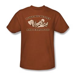 I Like Big Buttes - Adult Texas Orange S/S T-Shirt For Men