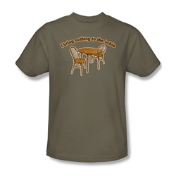 Nothing To The Table - Adult Safari Green S/S T-Shirt For Men