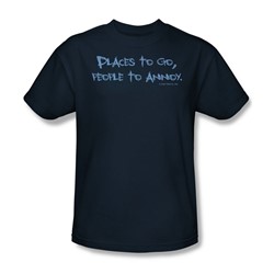 People To Annoy - Adult Navy S/S T-Shirt For Men