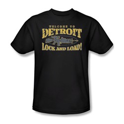 Lock And Load - Adult Black S/S T-Shirt For Men