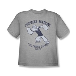 Popeye - Poopdeck Academy - Big Boys Heather S/S T-Shirt For Boys
