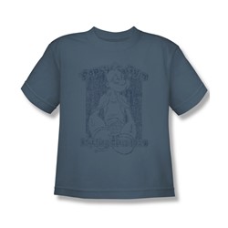 Popeye - Popeye'S Gym - Big Boys Slate S/S T-Shirt For Boys