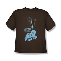 Popeye - Trouble - Big Boys Coffee S/S T-Shirt For Boys