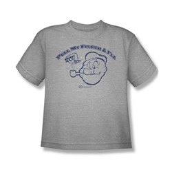 Popeye - Toot! Toot! - Big Boys Heather S/S T-Shirt For Boys
